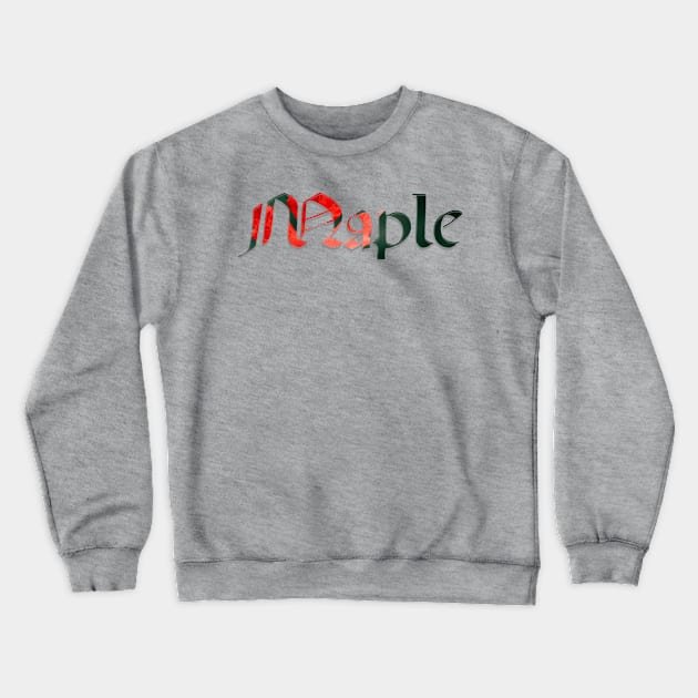 Maple Crewneck Sweatshirt by afternoontees